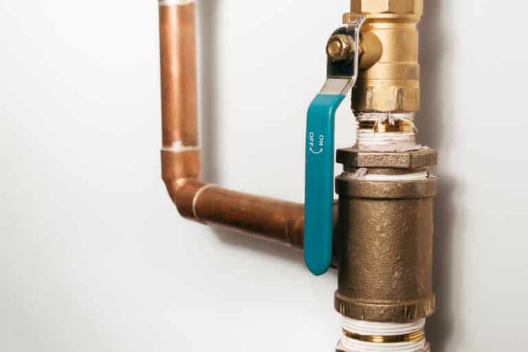 Water main shutoff location and labeling for safety.