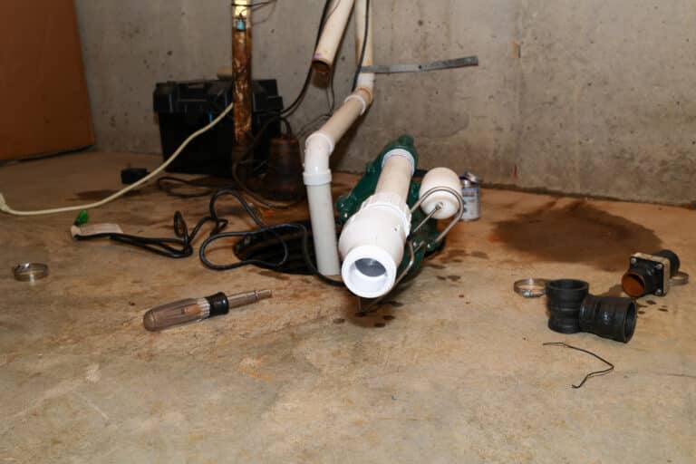 Ejector pump repair in Edmond for basement bathroom backups.