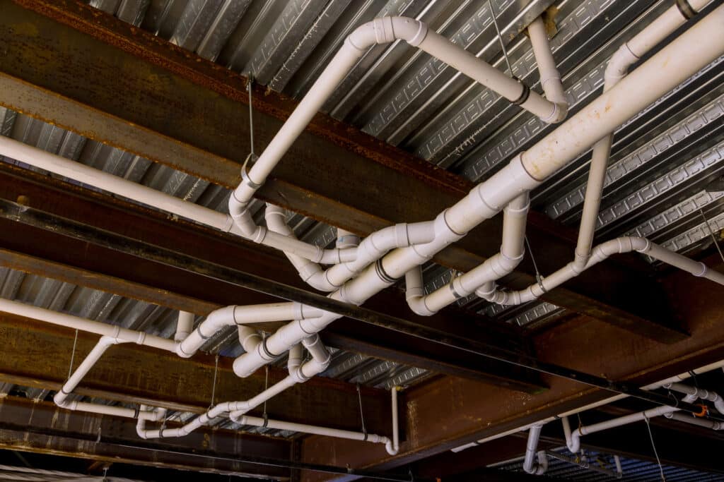 Pipe hangers spacing that keeps lines quiet and secure.